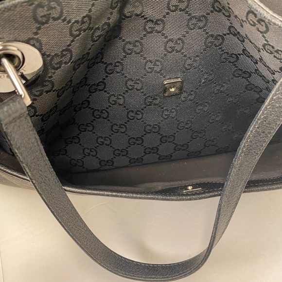 GUCCI Black GG Canvas Eclipse Bag AUTHENTIC - Picture 6 of 16